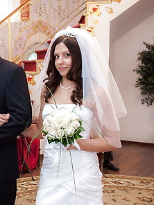 Russian Bride In Tan Tights