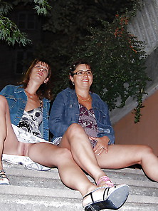 Upskirt Panties Amateur Hairy Women Outdoors