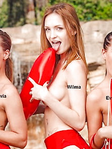 Wilma Joins Baywatch Twins For A Glorious Pool Fuck