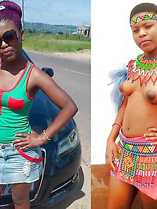 10 Sexy African Girls With And Without Clothes!
