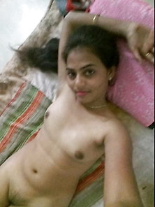Indian Wife Nude On The Bed