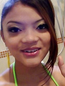 Perfect Tit Thai Cutie Showers And Shaves Her Pussy