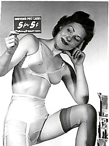 Vintage Mature Lady Wearing White Panties.