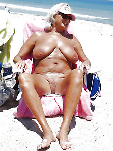 Bbw Matures And Grannies At The Beach 148