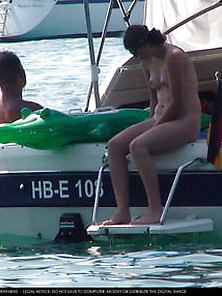 Family Fkk In Water Boating