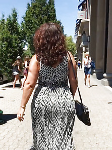 Big Plump Butt Greek Lady In Dress