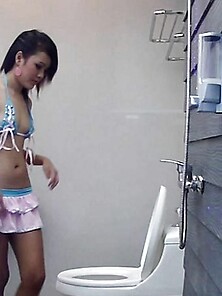 Sexy Thai Girl May Undresses And Gets Into The Shower