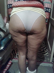 Very Old Granny Ass Cellulite Butt