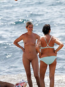 Nude Mature At Beach