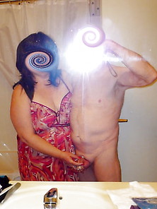 My Wife & I,  Together Prepping At Motel & I'm In Ch