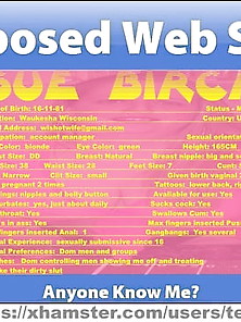 Sue Birch Exposed Web Slut From Usa