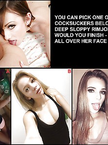 Which Bimbo Whore Slut Would You Choose Fuck And How 1