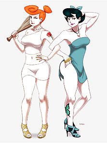 Cartoons: Sexy Betty And Wilma.