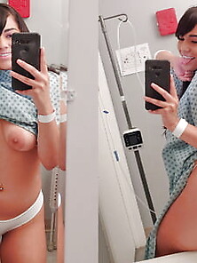 Big Bootied Latina Teen Gets Horny In The Er