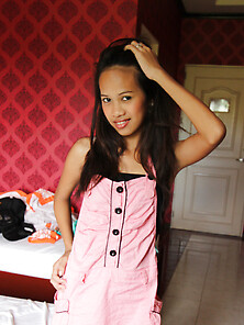 Freshly Young Thai Teen Zen Undresses And Gives Operator Great B