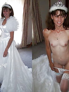 2-Brides Dressed-Undressed Compilation (Stockings,  Lingerie)