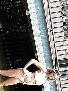 Sexy Blonde Bikini Model