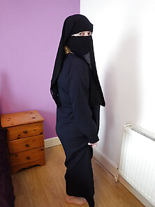 Wife Wearing Burqa With Niqab Naked Underneath