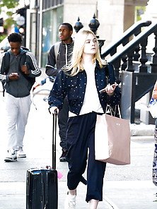 Elle Fanning Returns To Nyc 10-5-17