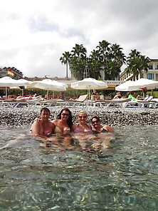Group Of Babes On Holiday At Kemer