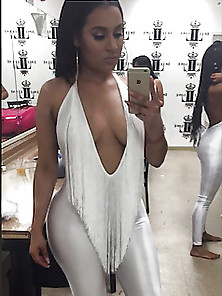 Shiny Silver Spandex Catsuit One Outfit Many Babes
