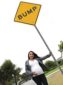 Cute Pregnant Latina