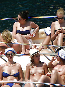 Tons Of Topless Women Together