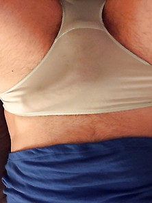 Wearing Wife's Dirty Panties And Shirt