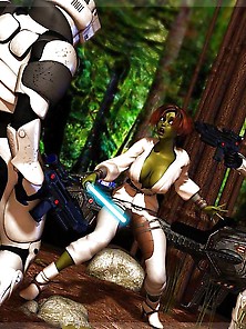Erotic Starwars - Mirialan - Jedi And Troopers