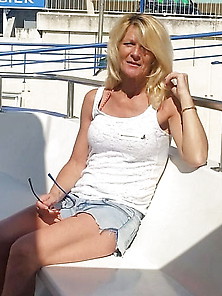 Vlaamse Hot Oma Blonde Martine (60+)