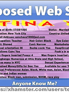 Exposed Webslut Tina From Usa