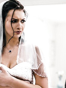 Dark-Haired Bride With Natural Tits Gets Deeply Fucked And Facia