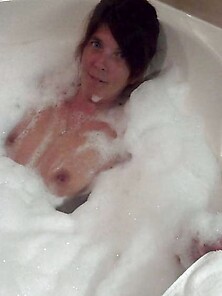 Enormous Nips In Warm Bath