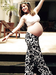 Hot Pregnant Young Mom