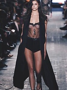 Taylor Marie Hill See Through At The New York Fashion Week