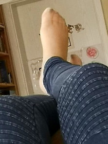 Wife's Feet In Nylons
