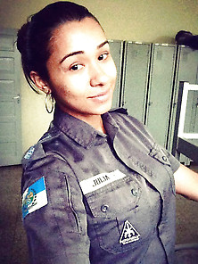 Julia Liers: Brazilian Police Officer Naked
