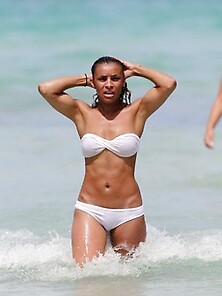 Melody Thornton Flaunts Her Tight Bikini Body
