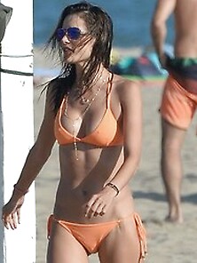 Alessandra Ambrosio Sexy In Bikini On The Beach In La